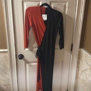 NWT Zara wrapped dress.